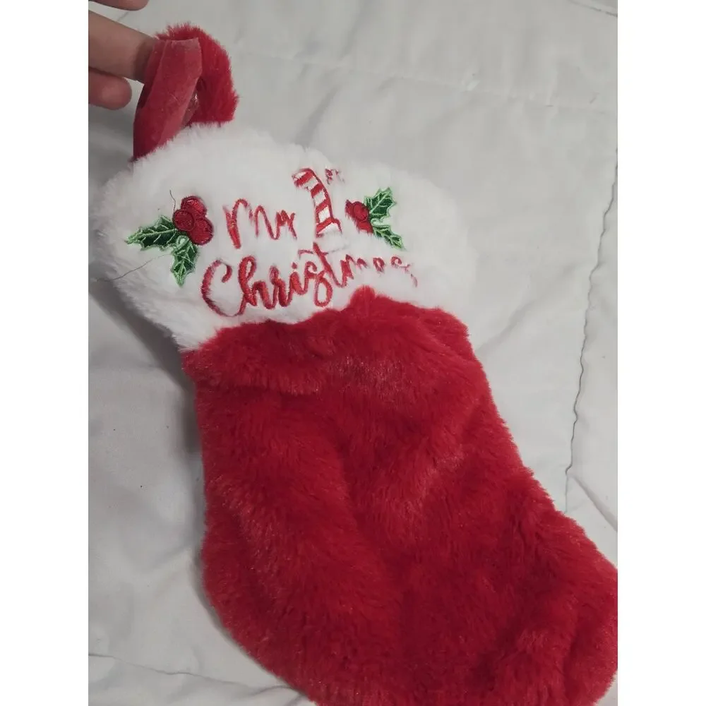 Holiday Time Baby My 1st Christmas Stocking Holiday Decor